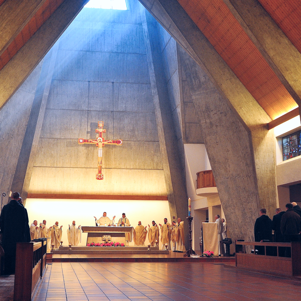 Messe à l'abbaye Sainte-Anne de Kergonan