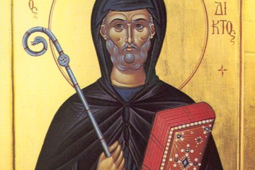 Saint Benoît, père des moines bénédictins